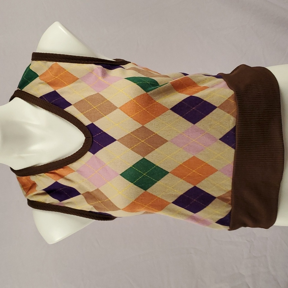 Preowned Livi by Olivia Rae Multi-Colored Sweater Vest Tank Top Size Women's L
